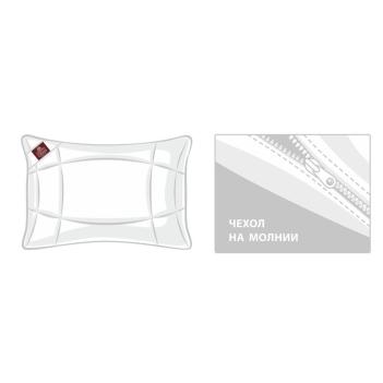 Подушка стеганая 70х70 Organic Cotton Grass  лён / хлопок - регулируемая (1100 гр.) схема