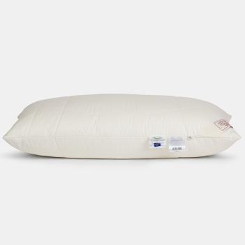 Подушка органик стеганая 50х90 Organic Cotton Grass  лён / хлопок - регулируемая с внутренней наволочкой на молнии