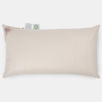 Подушка стеганая 50х90 Organic Cotton Grass  лён / хлопок - регулируемая мягкая