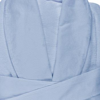 Халат дорогой египетский хлопок Amigo XXL 330 - Голубой