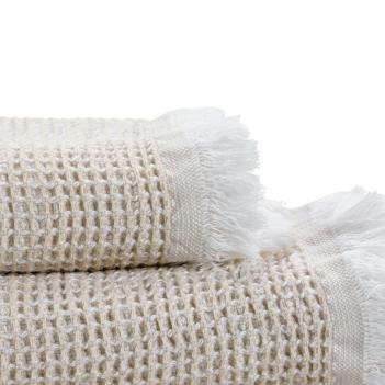 Полотенце премиум вафельное 65х110 Бис Bees от Abyss Habidecor (Абисс Хабидекор) 770 Linen - Льняной