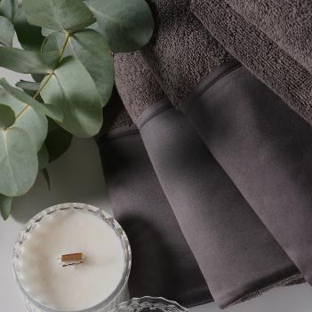 Полотенце махровое 50х80 Brise Claire Batist Atelier -  Темный Серо-коричневый