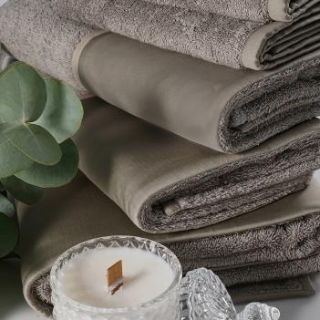 Полотенце маленькое для рук на раковину 40х40 Brise Claire Batist Atelier - Теплый серый