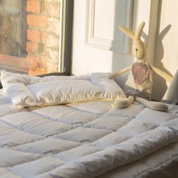 Подушка детская премиум шелковая 40х60 Baby Silk Cocoon 100% шёлк - низкая (300 гр.)