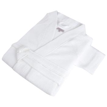 Халат вафельный кимоно унисекс Calamus L/XL - Белый от Hamam для бани и сауны