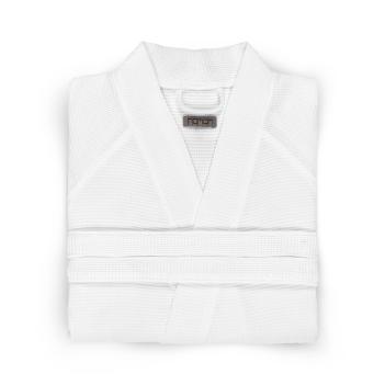Халат вафельный кимоно унисекс Calamus L/XL - Белый от Hamam
