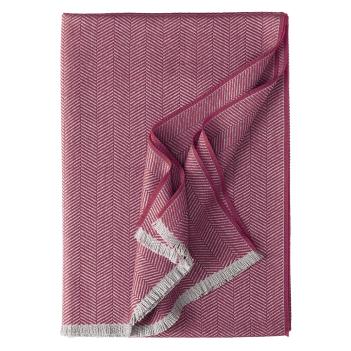 Плед шерстяной елочка 130x195 Колорадо 106 - МалиновыйEagle Products (Игл Продактс) 