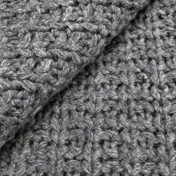 Плед 130x180 Dimension Knitted - Темно-серый - Фото 3