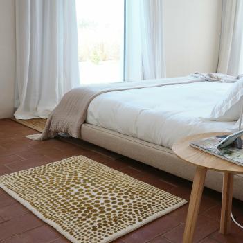 Ковер в гостиную махровый с люрексом для ванной 70x120 Дольче 800 - Золото от Abyss and Habidecor (Абисс Хабидекор)