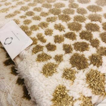 Ковер с люрексом толстый 70x120 Дольче 800 - Золото от Abyss and Habidecor (Абисс Хабидекор)