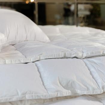 Одеяло с бортиком объемное 200х200 White Family Down 100% пух - теплое (1000 гр.) - Фото 7