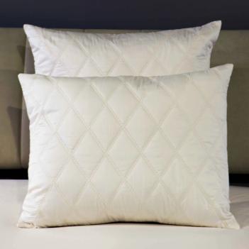 Покрывало из италии хлопковое стежка ромбами 270x260 Филикуди Filicudi 025 Ivory - Слоновая кость