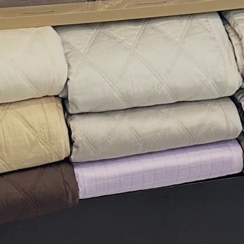 Покрывало Италия стеганное ромбами 270x260 Филикуди Filicudi 349 Pearl - Жемчужное