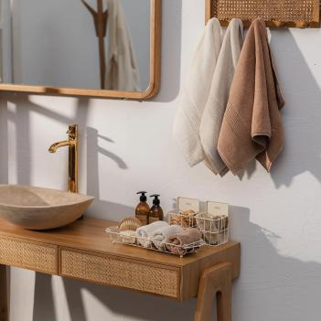 Домашнее полотенце 100х150 Galata Organic (Галата Органик) - Темно-персиковый от Hamam (хамам)