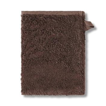 Рукавичка Hamam махровая льняная для душа и бани 16х21 Galata Plain Soft - Коричневая
