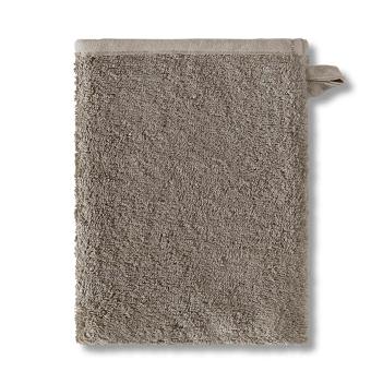 Рукавичка Hamam махровая для душа и бани 16х21 Galata Plain Soft - Льняная