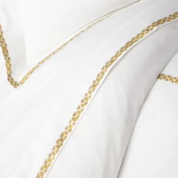 Постельное белье королевское (240х220) Gold - Белый - Фото 9