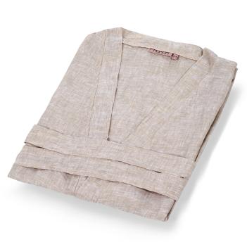 Халат тонкий женский льняной Grain L - Дым от Hamam 100% лен