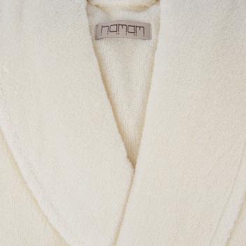 Халат унисекс Galata Organic Contrast L/XL - Ivory / Слоновая кость от Hamam (Хамам)