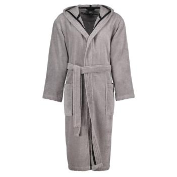 Халат мужской махровый с капюшоном Sauna Time 833 XL  (58/60 размер) 79 - Серый Cawo