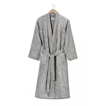 Халат вафельный хлопок Grade  L/XL - Тёмно-серый