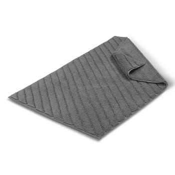 Коврик для ног в ванную комнату хорошо впитывает 60х95 Diagonal - Dark grey / Темно-серый Hamam (Хамам)