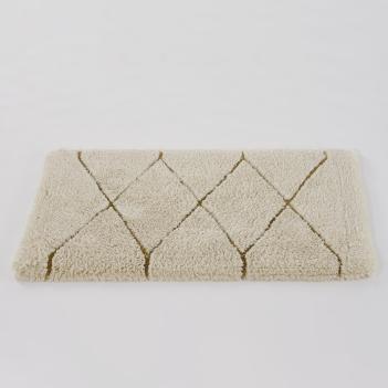 Коврик люкс ромбы премиум класса махровый 60х100 Heritage (Херитаж) 800 - Золото с блестками