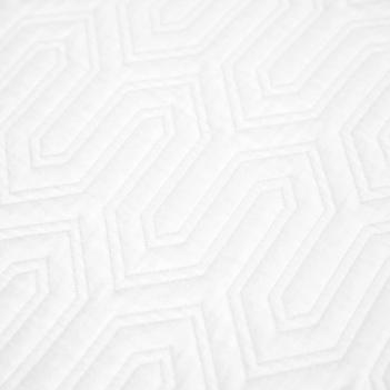 Покрывало дорогое с орнаментом 150x200 Klee - Белый от Claire Batiste Atelier (Клэр Батист Ателье)