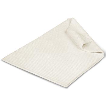 Коврик дорогой толстый для ванны 60х95 Wavy Organic Вейви Органик - Ivory / Слоновая кость от Hamam (Хамам) 