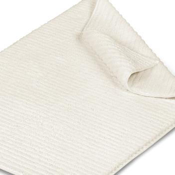Коврик элитный для ванны 60х95 Wavy Organic Вейви Органик - Ivory / Слоновая кость от Hamam (Хамам) 