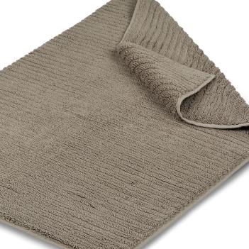 Коврик дорогой толстый для ванны 60х95 Wavy Organic Вейви Органик - Vapour / Дым от Hamam (Хамам) 