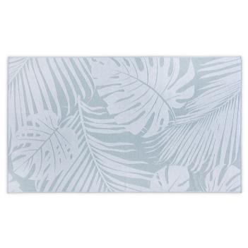Полотенце пляжное жаккард Пальмовые листья 100х180 Leaves Jacquard - Бирюзовое
