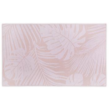 Полотенце для пляжа жаккард Пальмовые листья 100х180 Leaves Jacquard - Коралловое
