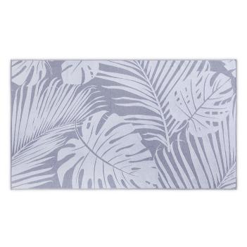 Полотенце для пляжа жаккард Пальмовые листья 100х180 Leaves Jacquard - Синее