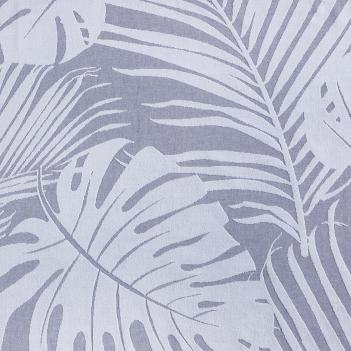 Полотенце пляжное жаккард Пальмовые листья 100х180 Leaves Jacquard - Синее