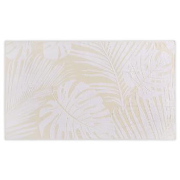 Полотенце для пляжа жаккард Пальмовые листья 100х180 Leaves Jacquard - Пшеничное