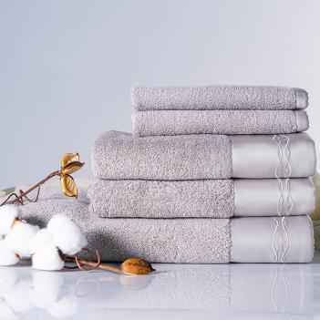 Полотенце красивое 40х40 Loire Claire Batist Atelier - Серый