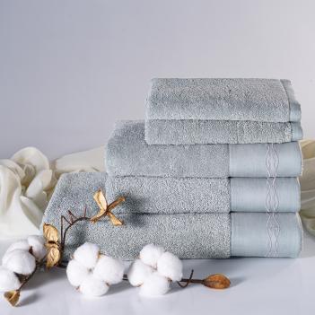 Полотенце красивое 40х40 Loire Claire Batist Atelier - Зеленый Светлый