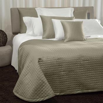 Покрывало стеганое хлопок 100% Италия 270x260 Мазаччо Masaccio 269 Olive Green - Оливковый зеленый