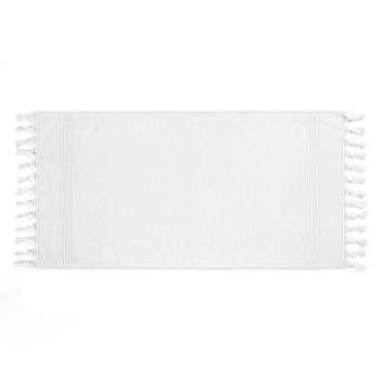 Полотенце дорогое премиум тонкое махровое для рук 50х100 Meyzer Tassels - Белое от Hamam