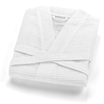 Халат элитный Кимоно Унисекс вафельный банный Mia Waffle S - Белый / White от L’appartement
