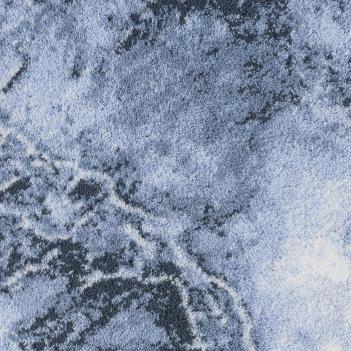 Коврик премиум класса волна морская махровый 70х130 Nazare (Назар) 307 - Пыльно-синий