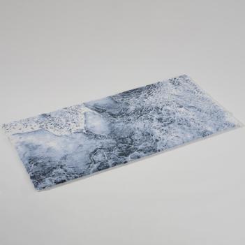 Коврик морской волна морская махровый 70х130 Nazare (Назар) 307 - Пыльно-синий