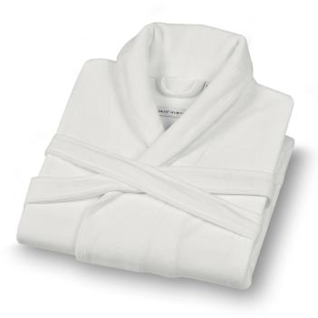 Халат велюр элитный женский / мужской Nicky Velour L - Белый L'appartement (Лапартмент) 