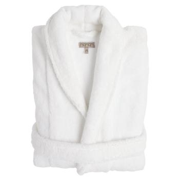 Халат домашний объемный теплый Olympia / Олимпия M 100% хлопок - Белый / White от Hamam (Хамам)