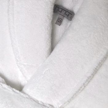 Халат домашний пушистый теплый Olympia / Олимпия M 100% хлопок - Белый / White от Hamam (Хамам)