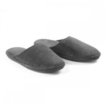 Тапочки махровые закрытые унисекс 44/45 Olympia - Темно-серый / Dark grey от Hamam (Хамам) 100 % хлопок