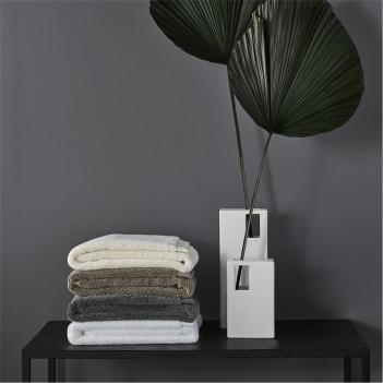 Полотенце махровое премиум для тела 100х180 Olympia - Белый White от Hamam (Хамам) объемное элитное