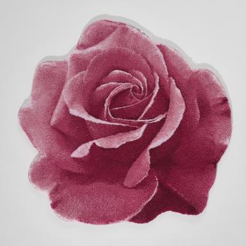 Коврик роза для ванны круглый в форме цветка d-90 Passion Пассион - 573 Светло-коралловый