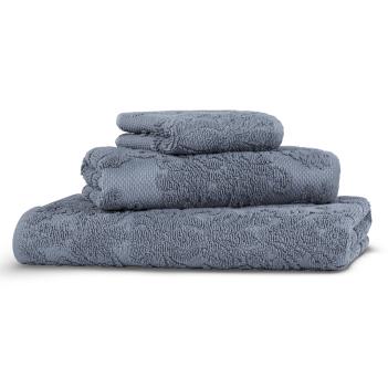 Полотенце турция красивое с жаккардовым узором 70х140 Patara - Серо-голубое